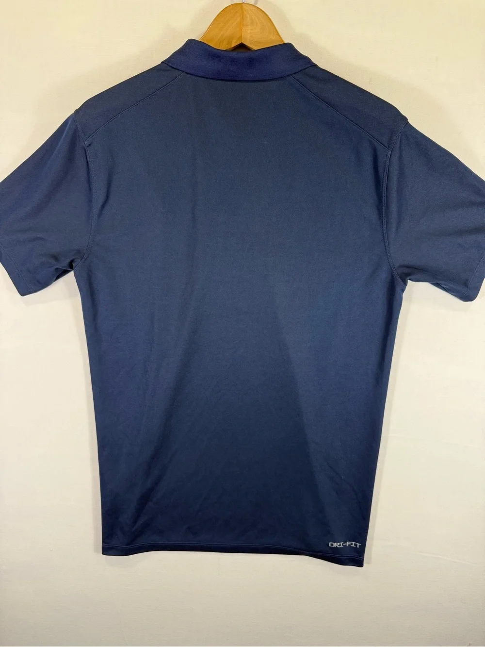 Jordan Men’s Navy & Gray Striped Polo with Team Crest